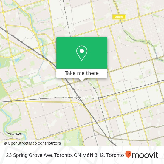23 Spring Grove Ave, Toronto, ON M6N 3H2 plan