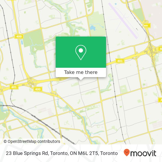 23 Blue Springs Rd, Toronto, ON M6L 2T5 plan