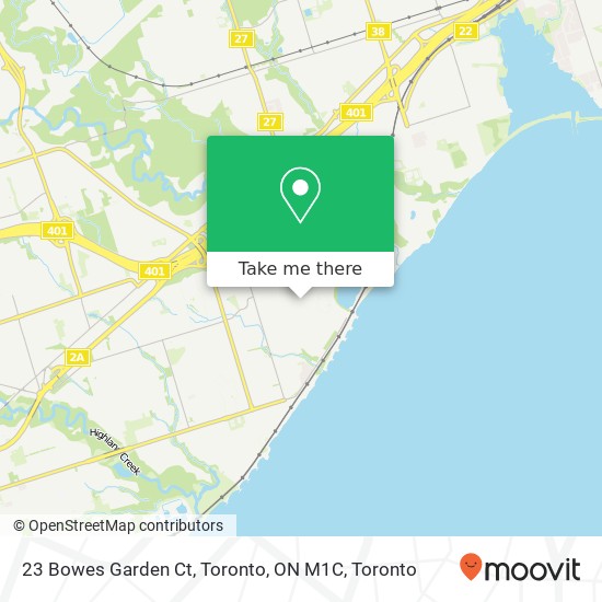 23 Bowes Garden Ct, Toronto, ON M1C map