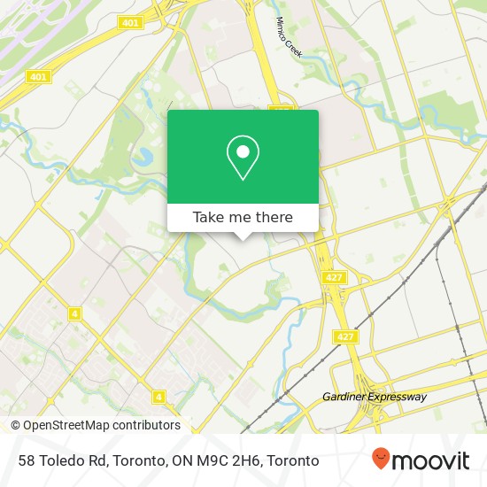 58 Toledo Rd, Toronto, ON M9C 2H6 map