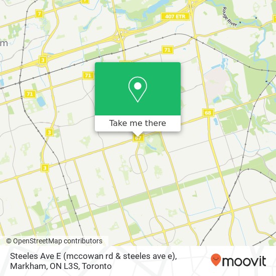 Steeles Ave E (mccowan rd & steeles ave e), Markham, ON L3S plan