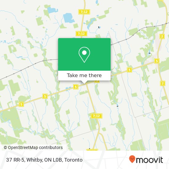 37 RR-5, Whitby, ON L0B map