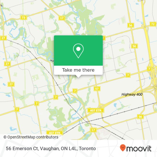 56 Emerson Ct, Vaughan, ON L4L map