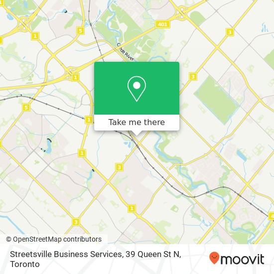 Streetsville Business Services, 39 Queen St N plan