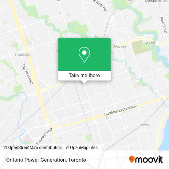 Ontario Power Generation map