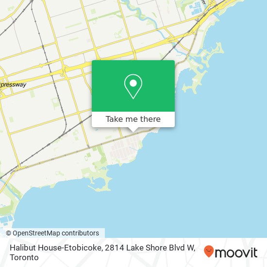 Halibut House-Etobicoke, 2814 Lake Shore Blvd W map