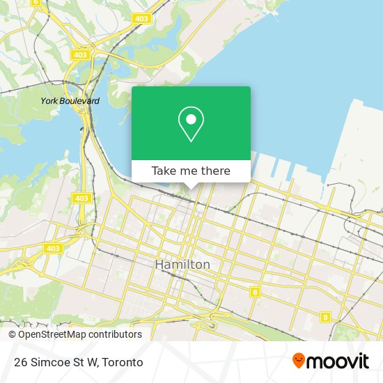 26 Simcoe St W map