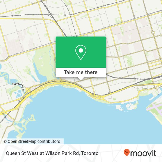 Queen St West at Wilson Park Rd map