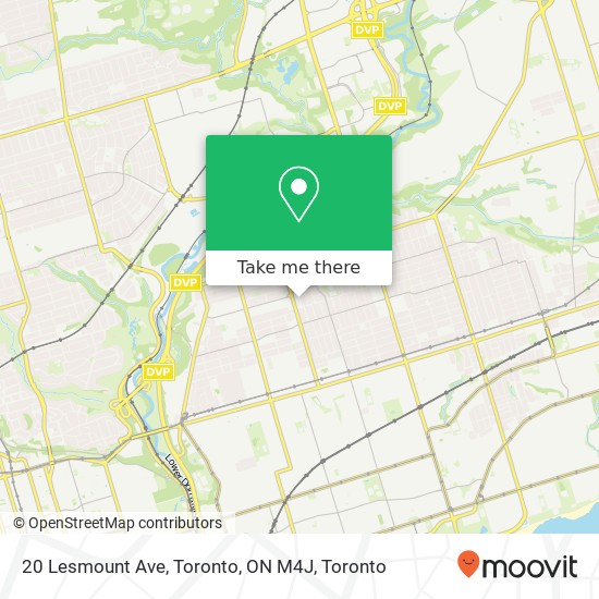 20 Lesmount Ave, Toronto, ON M4J plan