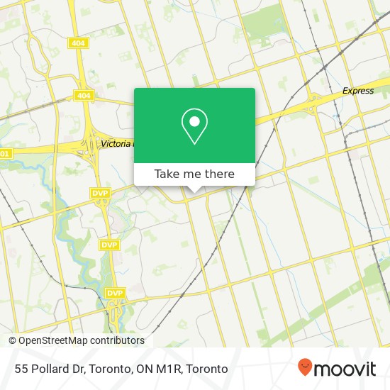55 Pollard Dr, Toronto, ON M1R map