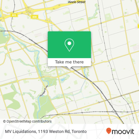 MV Liquidations, 1193 Weston Rd map