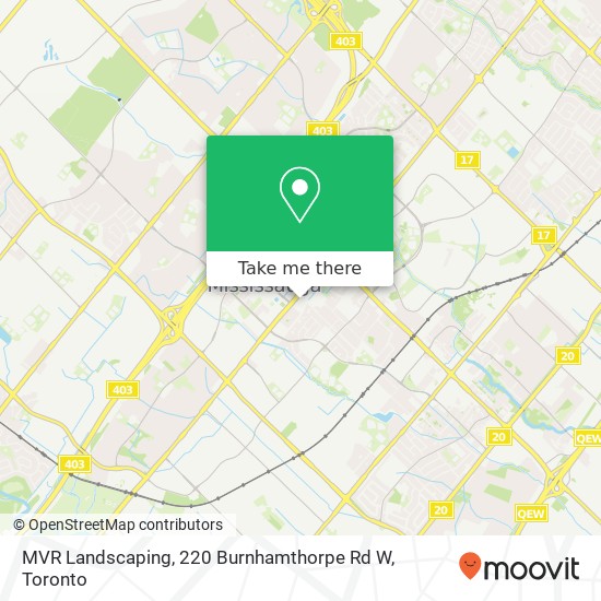 MVR Landscaping, 220 Burnhamthorpe Rd W map