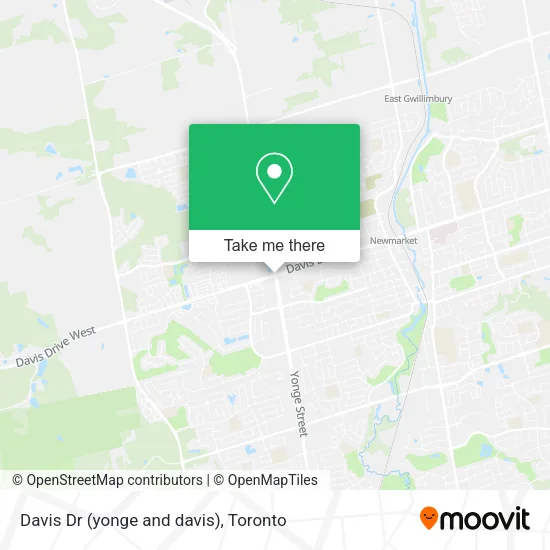 Davis Dr (yonge and davis) map