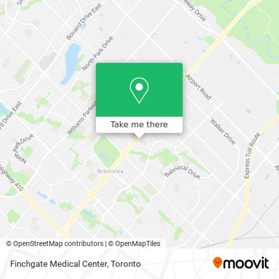 Finchgate Medical Center map