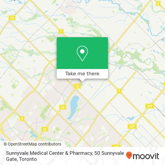 Sunnyvale Medical Center & Pharmacy, 50 Sunnyvale Gate map