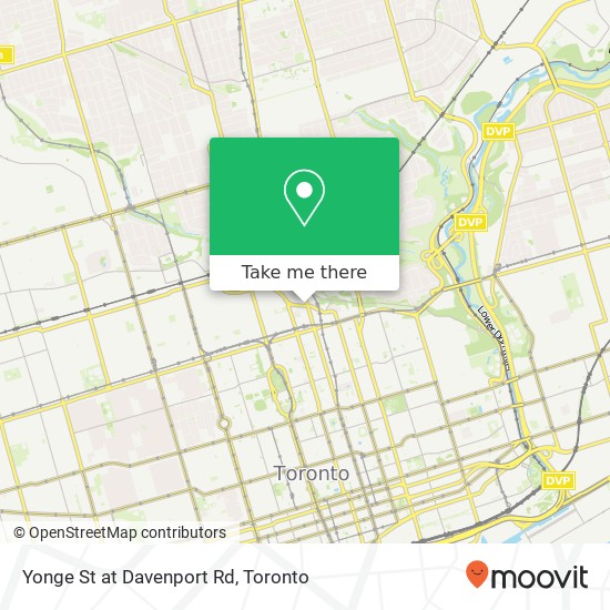 Yonge St at Davenport Rd map
