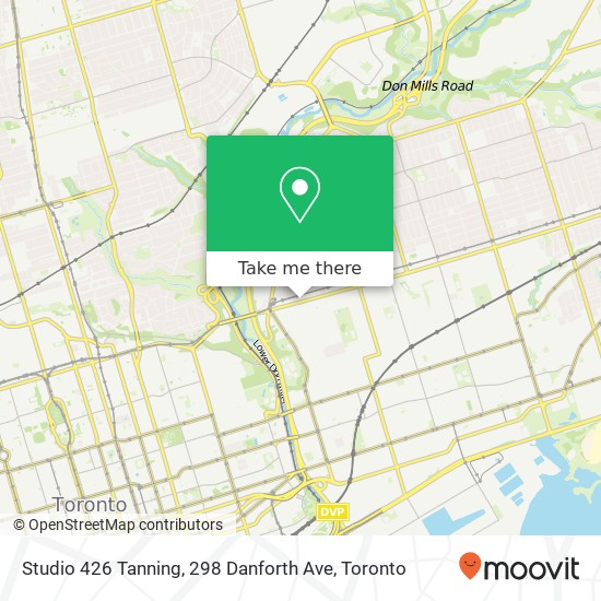 Studio 426 Tanning, 298 Danforth Ave plan