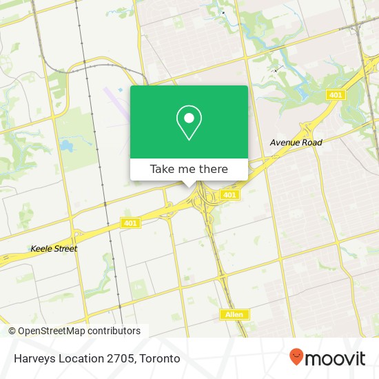 Harveys Location 2705 map