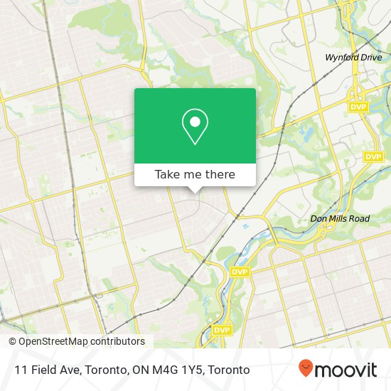 11 Field Ave, Toronto, ON M4G 1Y5 map