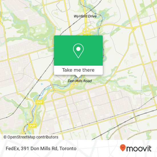 FedEx, 391 Don Mills Rd map