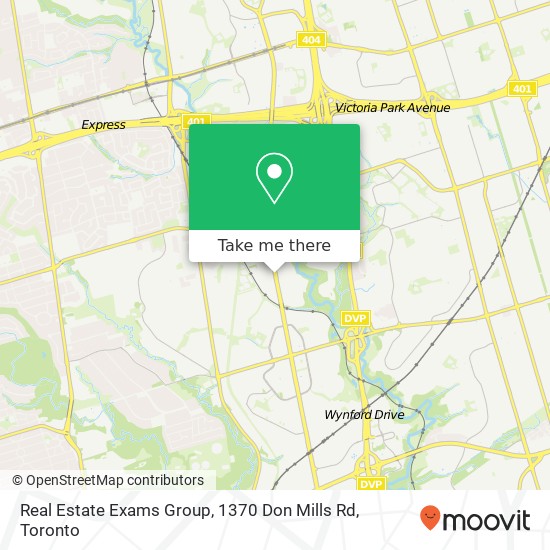 Real Estate Exams Group, 1370 Don Mills Rd map