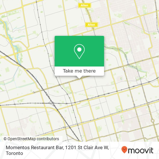 Momentos Restaurant Bar, 1201 St Clair Ave W map