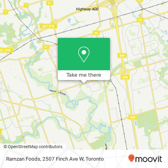 Ramzan Foods, 2507 Finch Ave W map