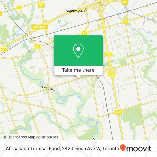 Africanada Tropical Food, 2420 Finch Ave W map