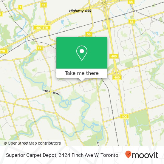 Superior Carpet Depot, 2424 Finch Ave W map