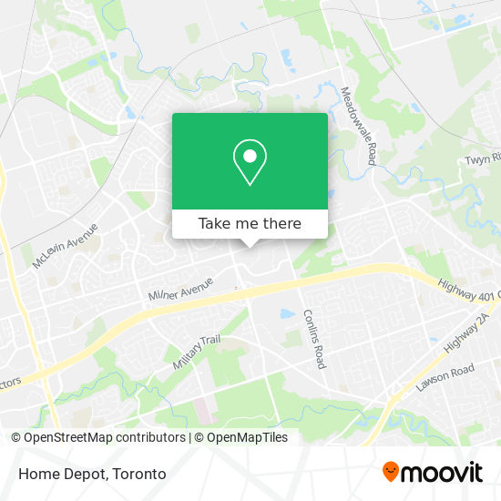 Home Depot map