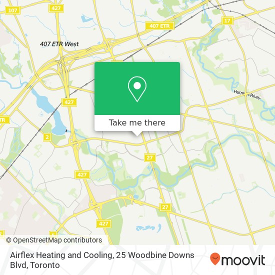 Airflex Heating and Cooling, 25 Woodbine Downs Blvd map