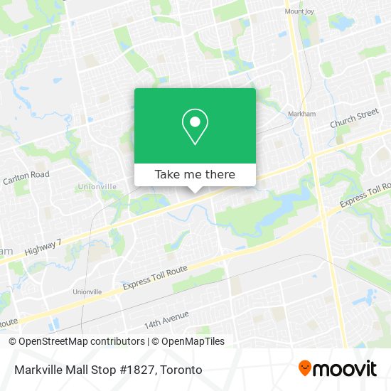 Markville Mall Stop #1827 map