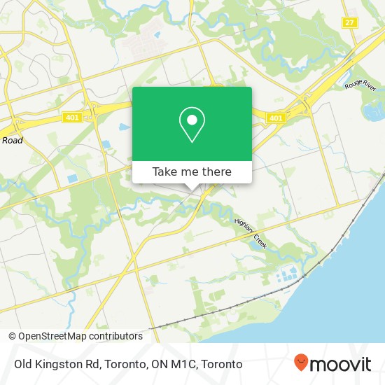 Old Kingston Rd, Toronto, ON M1C map