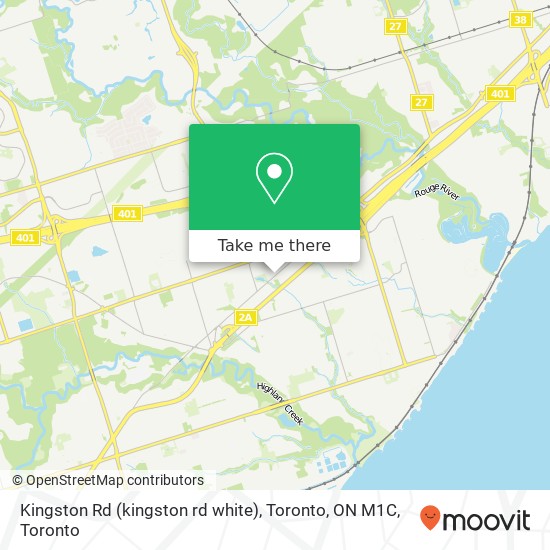 Kingston Rd (kingston rd white), Toronto, ON M1C map