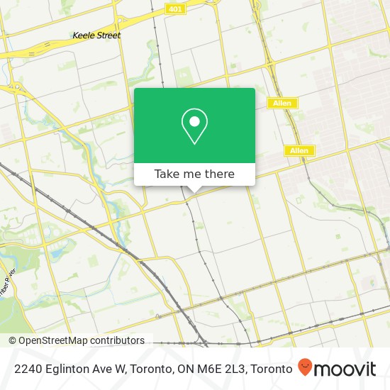 2240 Eglinton Ave W, Toronto, ON M6E 2L3 map