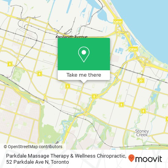 Parkdale Massage Therapy & Wellness Chiropractic, 52 Parkdale Ave N plan
