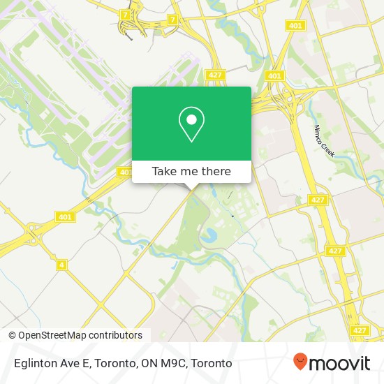 Eglinton Ave E, Toronto, ON M9C map