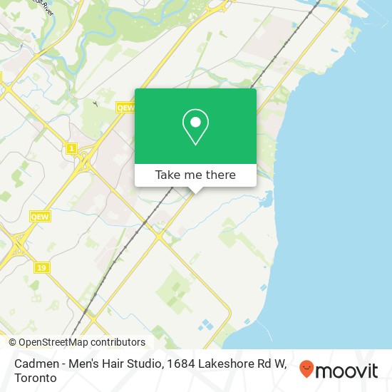 Cadmen - Men's Hair Studio, 1684 Lakeshore Rd W map