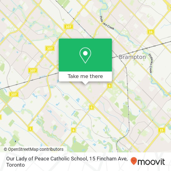 Our Lady of Peace Catholic School, 15 Fincham Ave map
