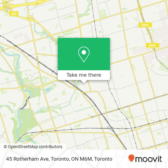 45 Rotherham Ave, Toronto, ON M6M plan