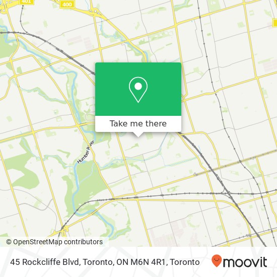 45 Rockcliffe Blvd, Toronto, ON M6N 4R1 map