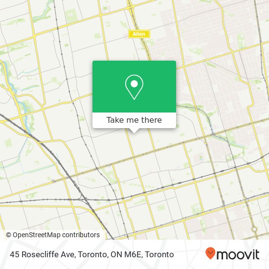 45 Rosecliffe Ave, Toronto, ON M6E map