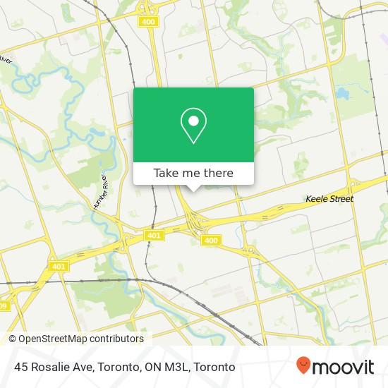 45 Rosalie Ave, Toronto, ON M3L map