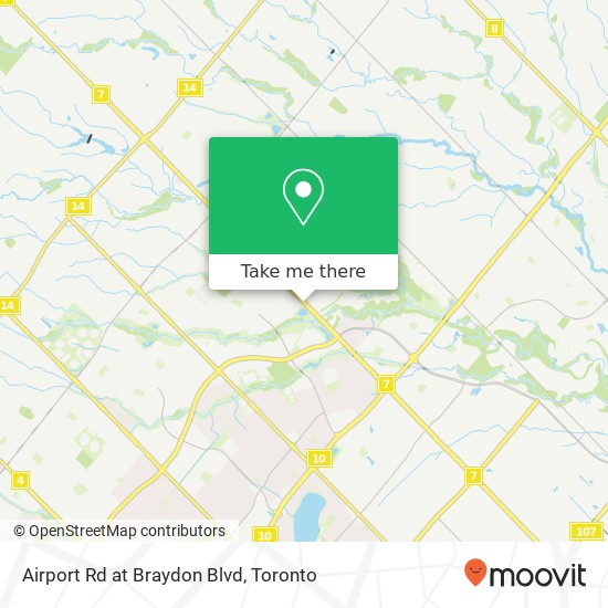 Airport Rd at Braydon Blvd map