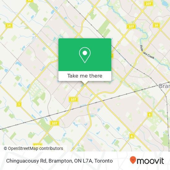 Chinguacousy Rd, Brampton, ON L7A map
