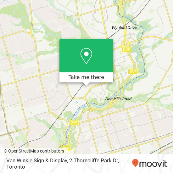 Van Winkle Sign & Display, 2 Thorncliffe Park Dr map