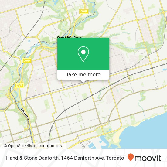 Hand & Stone Danforth, 1464 Danforth Ave map