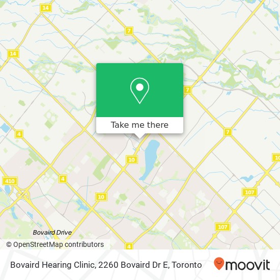 Bovaird Hearing Clinic, 2260 Bovaird Dr E map