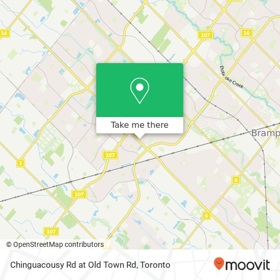 Chinguacousy Rd at Old Town Rd plan