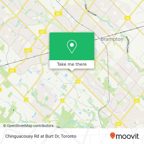 Chinguacousy Rd at Burt Dr map